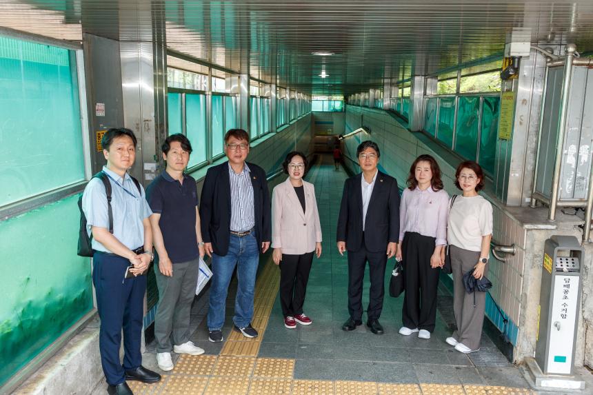 대방역 인근 지하차보도 환경개선 관련 현장시찰