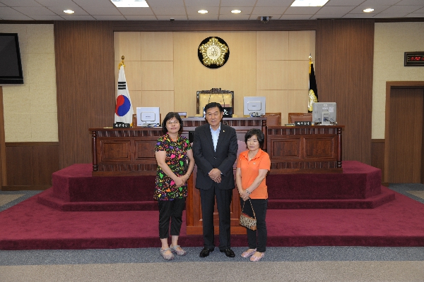 당산1동 신임 부녀회장 방문