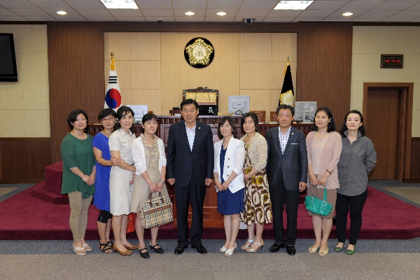 당산중학교 학부모회장 및 임원단 방문