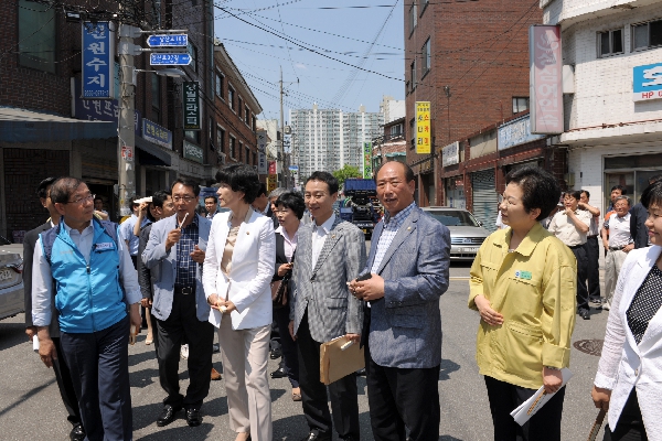현장시장실 당산동 주택가 유흥업소 밀집지역 방문