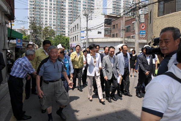 현장시장실 당산동 주택가 유흥업소 밀집지역 방문