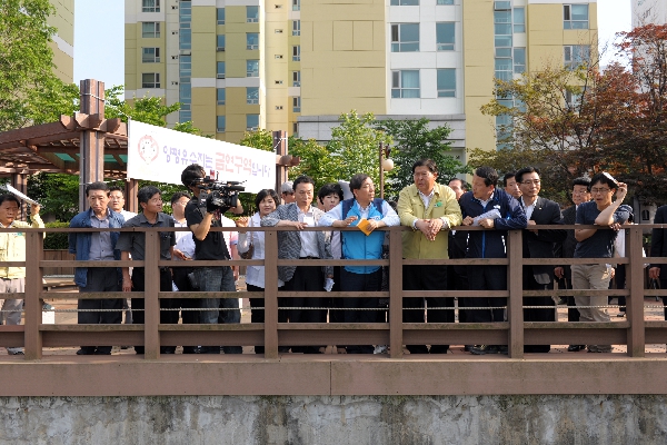 현장시장실 양평1 유수지 방문