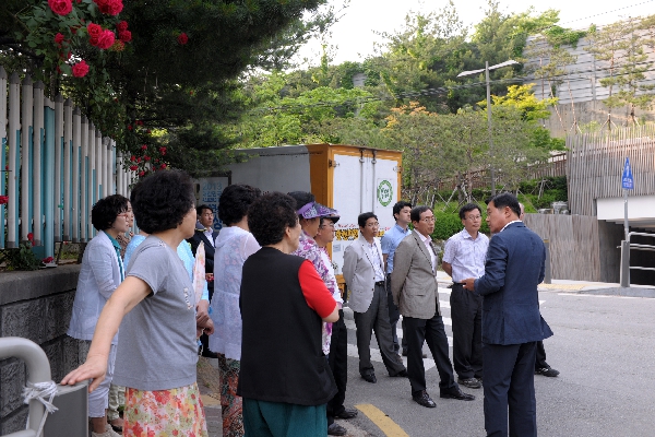 양평2동 한신아파트앞 토끼굴 민원현장 방문