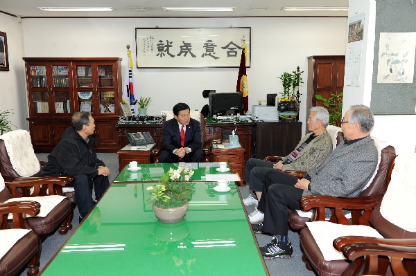 당산동 주민 방문