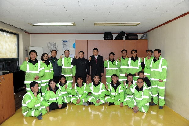 환경미화원 휴게실 (가로1조) 위문 방문 