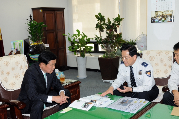 영등포경찰서 간부 방문