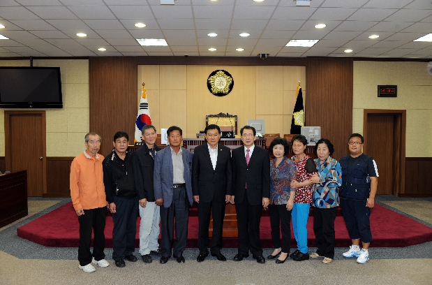 당산1동 체육회 임원 방문