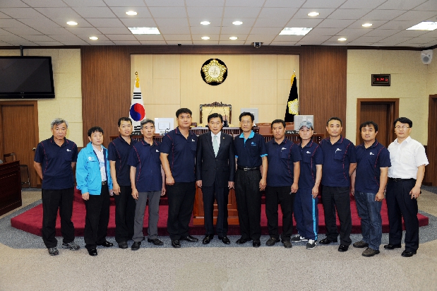 영등포 자동차공업사 임원진 방문