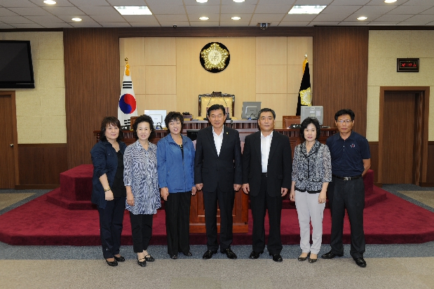 새마을문고 임원진 방문