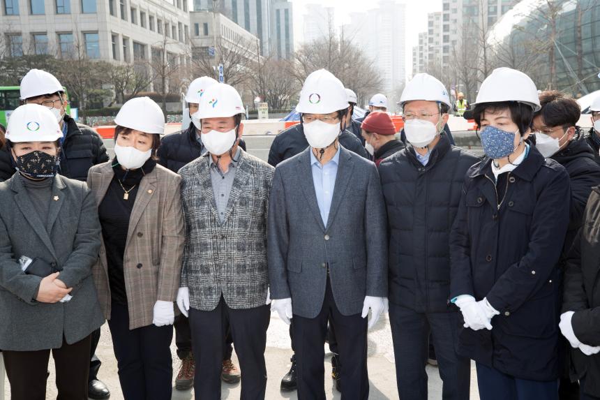 제물포로 지하화 공사 현장방문