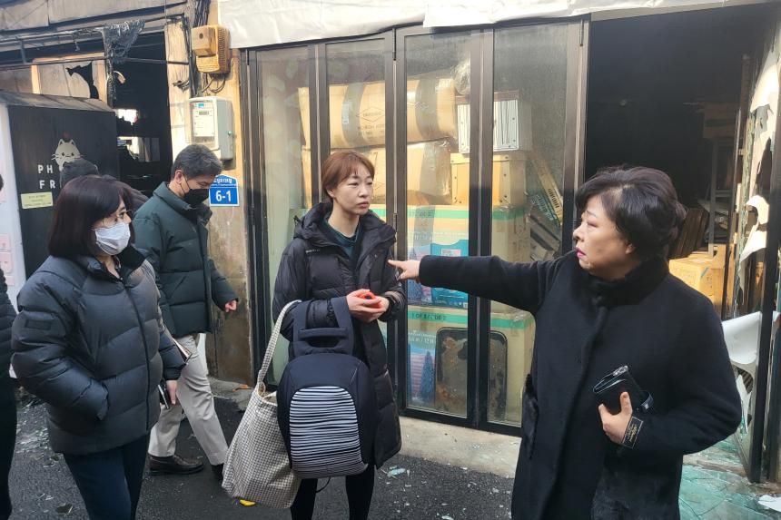문래동 화재현장
