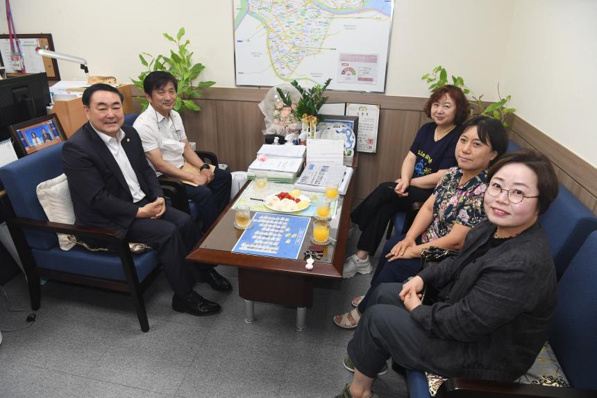 제18회 영등포구협회장배 탁구대회 임원진 방문